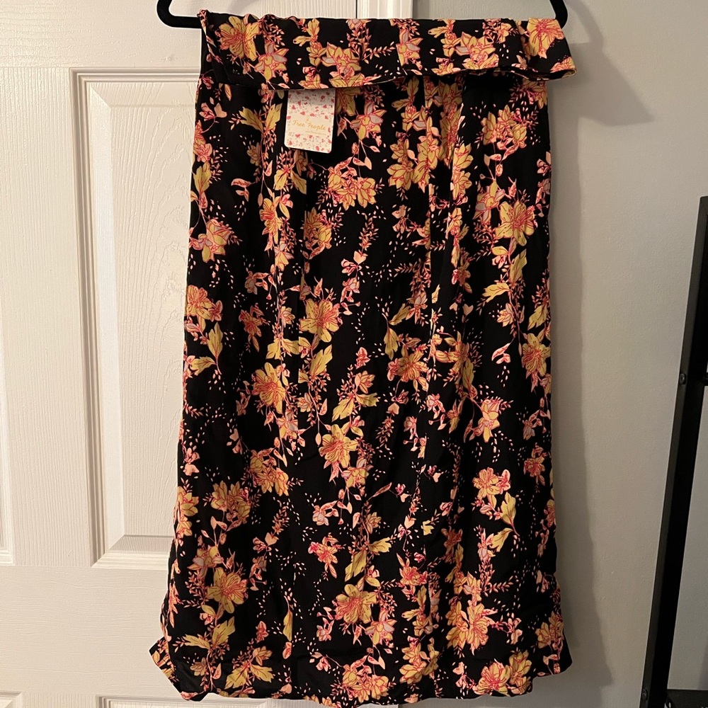 Free people button down skirt
